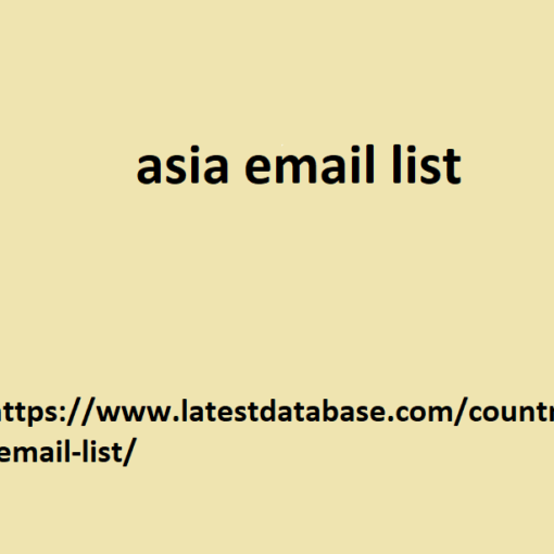 asia email list