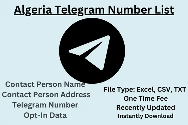 Algeria telegram number list