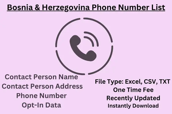 Bosnia & Herzegovina Phone Number List