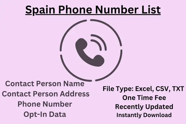 Spain p[hone number list