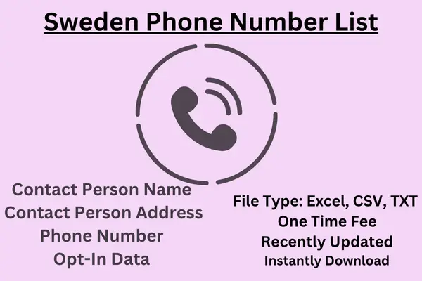 Sweden phone number list