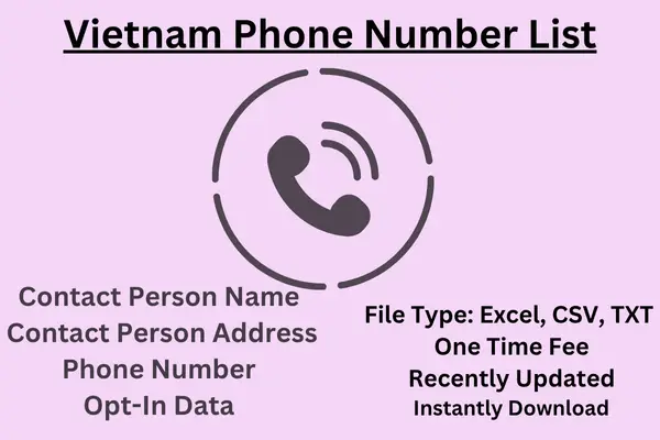 Vietnam phone number list